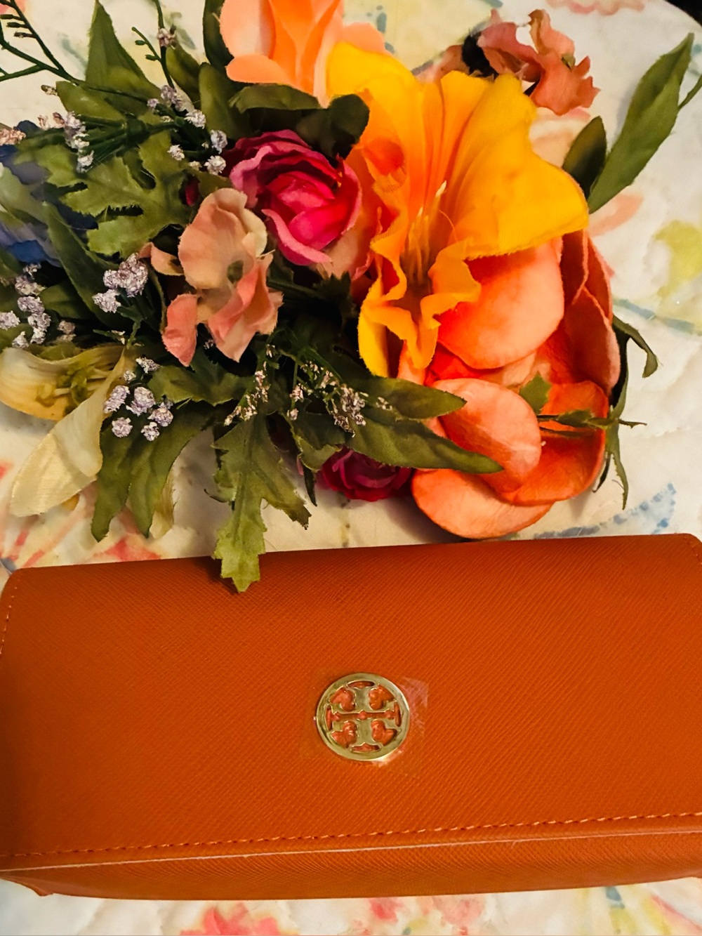 Tory Burch Sunglass Case w Pouch NWT